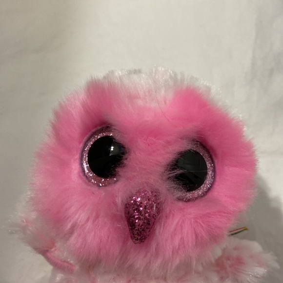 NWT Kid’s Ty Beanie Boos “Twiggy and Yago” Pink and Blue Owls. One size. - Picture 9 of 17
